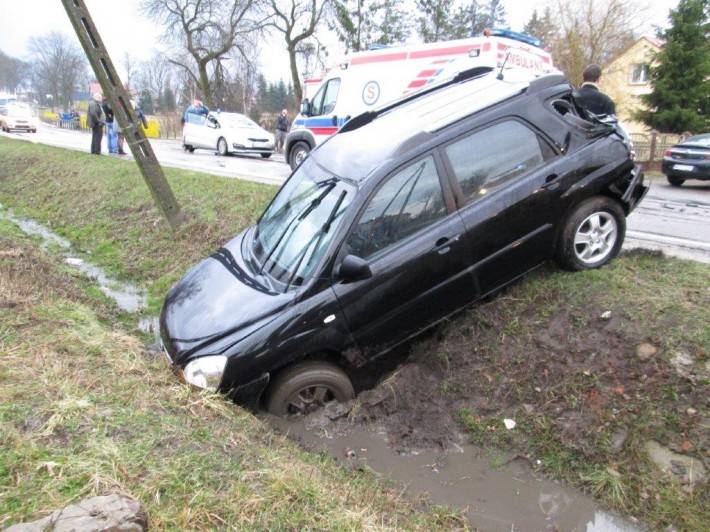 Wypadek w Obrębcu (ZDJĘCIA)