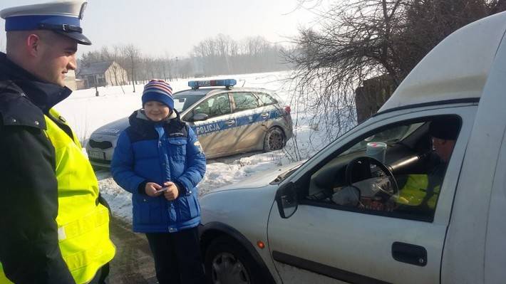 Niebieskie serca od policjantów