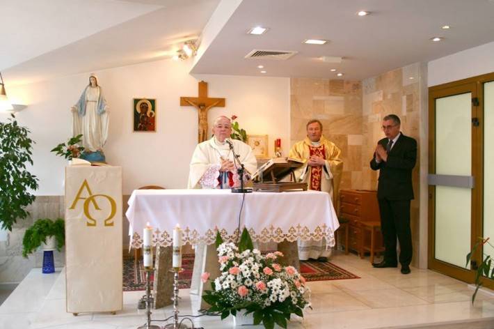 Biskup odprawił mszę w szpitalu (FOTO + VIDEO)