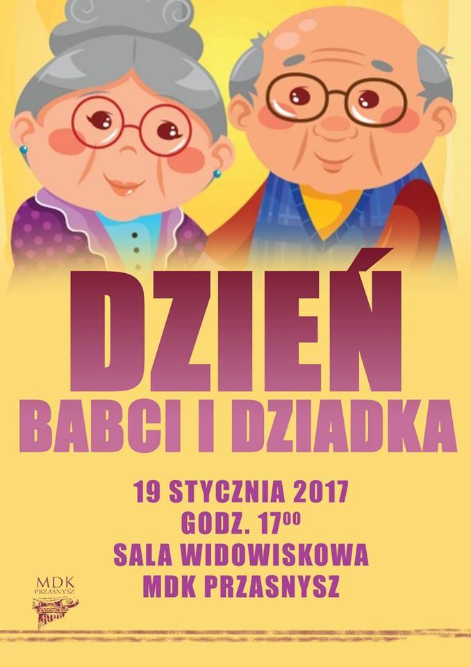Dzień Babci i Dziadka - zaproszenie
