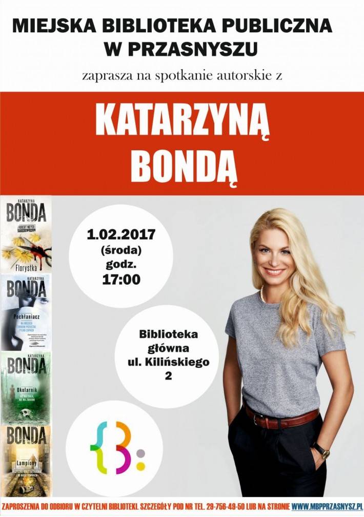Katarzyna Bonda - spotkanie autorskie