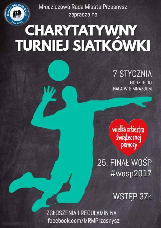 Charytatywny Turniej Siatkówki - zaproszenie