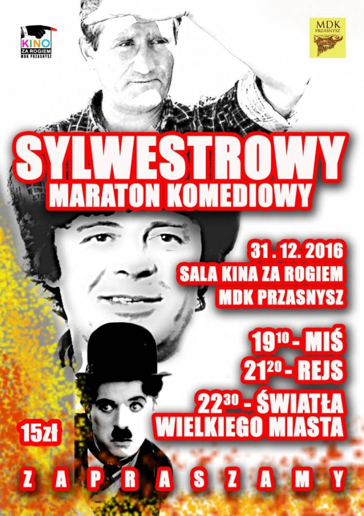 Sylwestrowy maraton filmowy - zaproszenie