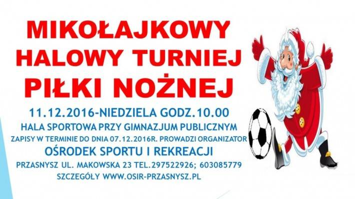 Mikołajkowy Halowy Turniej Piłki Nożnej