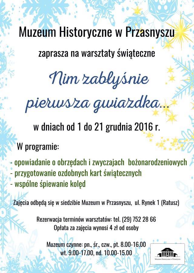 Warsztaty bożonarodzeniowe 