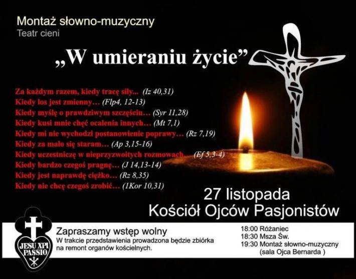 Montaż słowno-muzyczny - zaproszenie