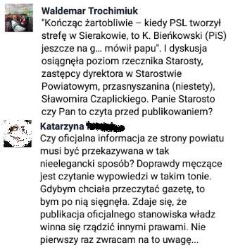 SKANDAL: Starostwo na oficjalnej stronie wulgarnie atakuje radnego i usuwa wpisy