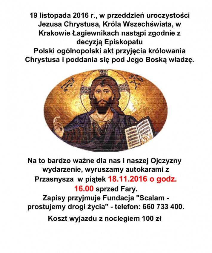 Wyjazd do Krakowa - zaproszenie