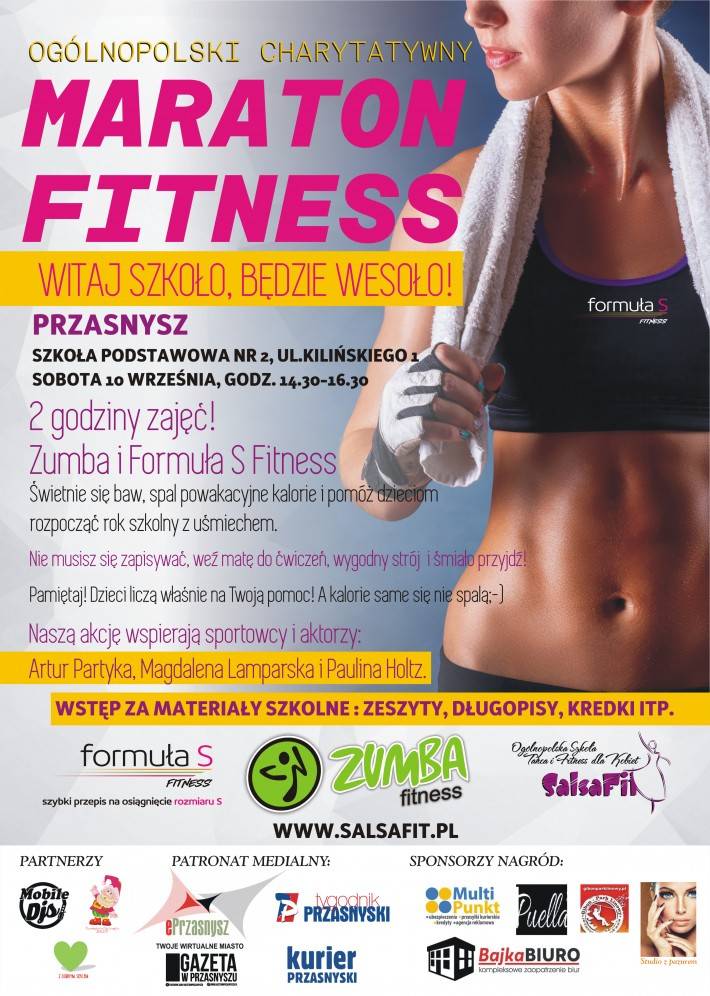 Charytatywny Maraton Fitness - zaproszenie
