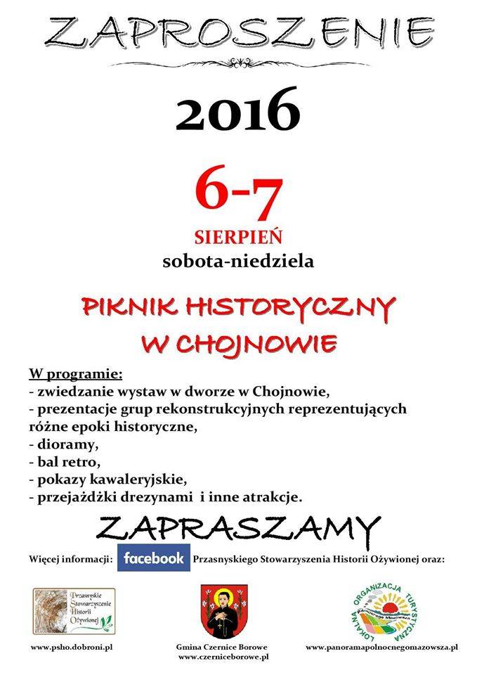 Piknik Historyczny w Chojnowie - program