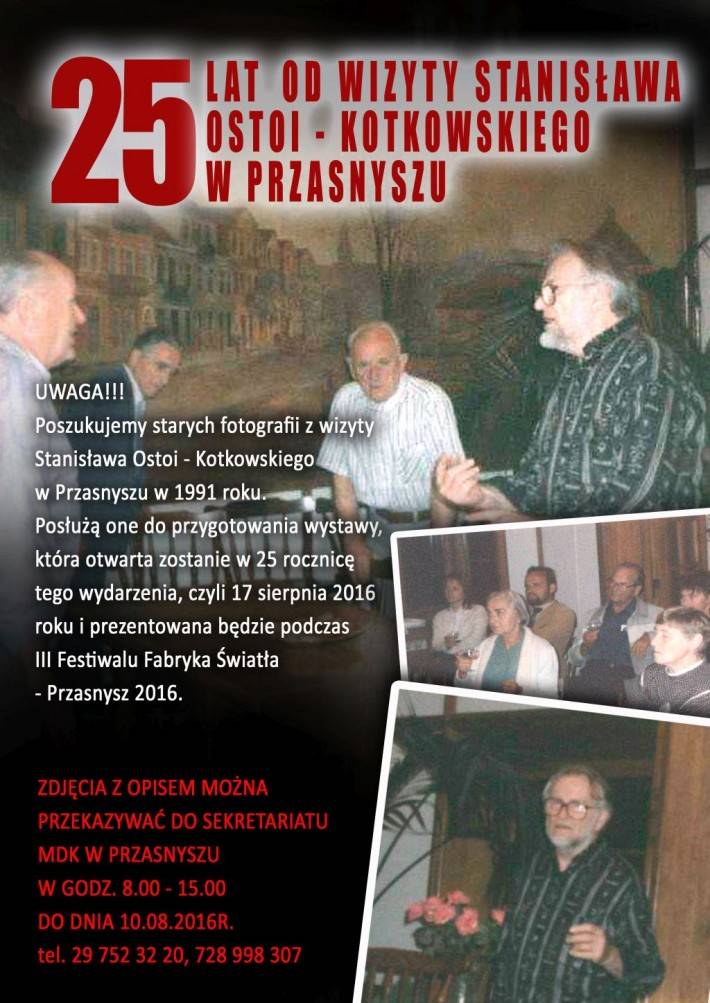 MDK: Poszukujemy zdjęć do wystawy