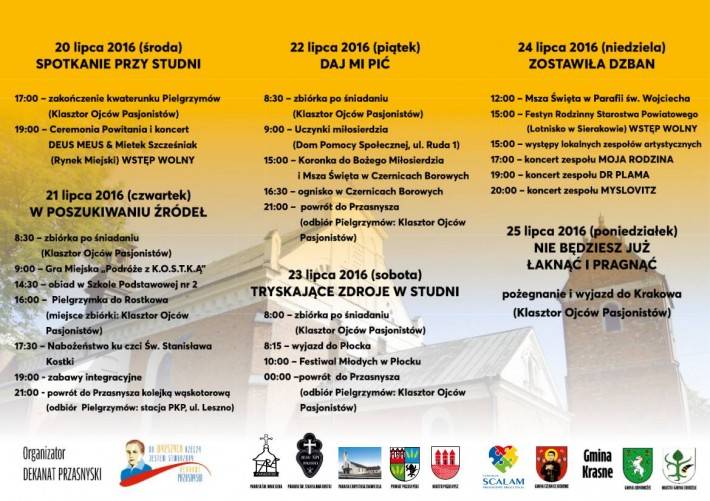 Znamy już dokładny plan wydarzeń podczas ŚDM w diecezjach