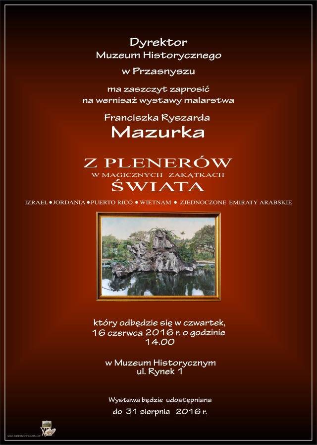 Wernisaż wystawy malarstwa Franciszka Ryszarda Mazurka 