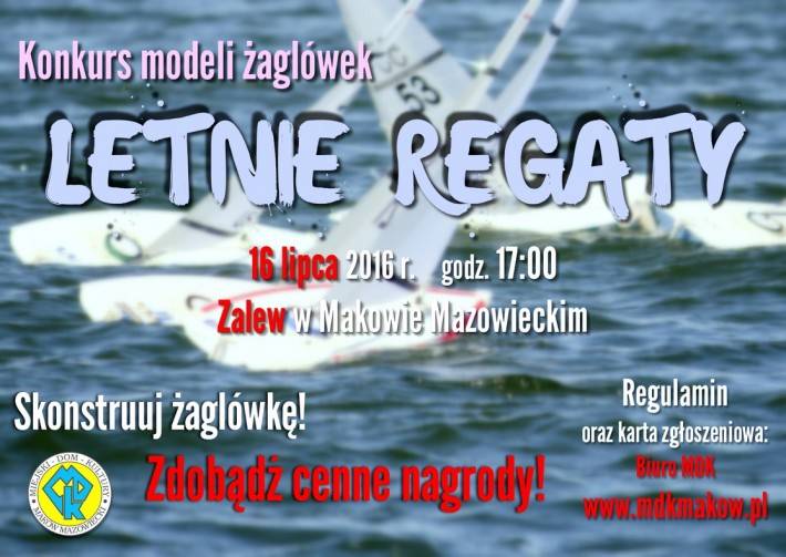 LETNIE REGATY - konkurs modeli żaglówek
