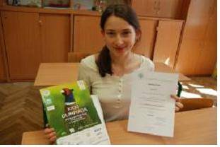 LO: Paulina Łazicka finalistką XXXI Olimpiady Wiedzy Ekologicznej