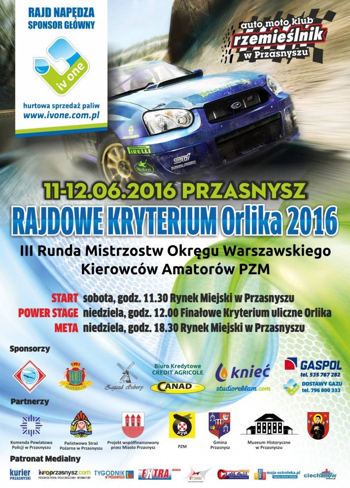 RAJDOWE KRYTERIUM ORLIKA 2016