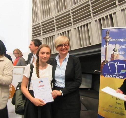 SP2: Laureatka konkursu polonistycznego MKO