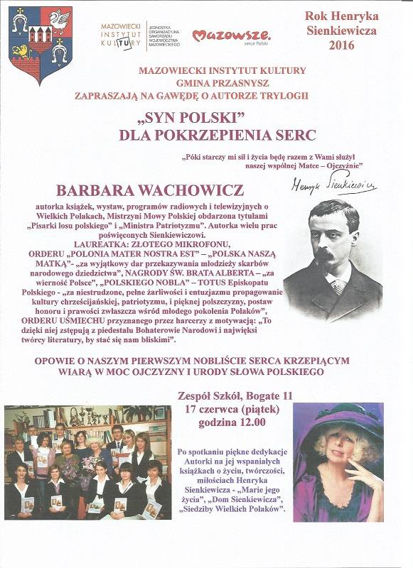 Bogate: Gawęda o autorze Trylogii z Barbarą Wachowicz