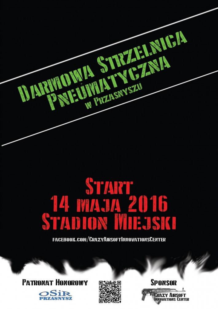 Bezpłatna strzelnica pneumatyczna Crazy Airsoft Innovations Center