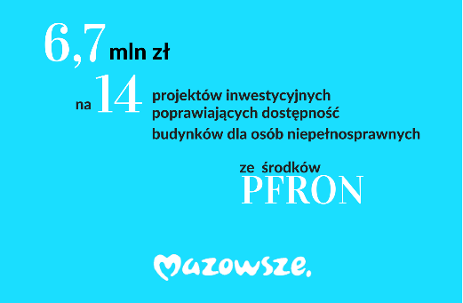 Ponad 70 tys. zł trafi do Przasnysza z PFRON na udogodnienia dla niepełnosprawnych.