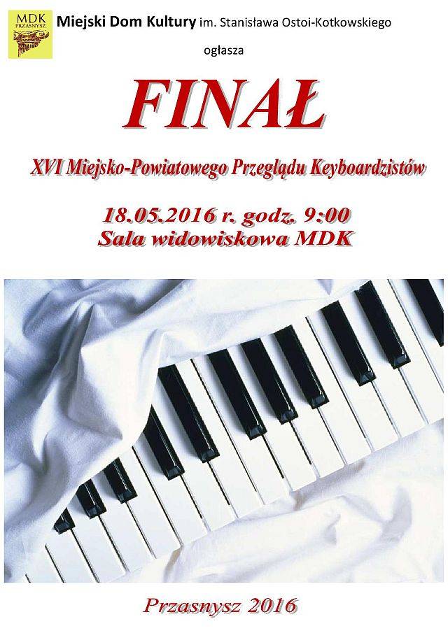 Finał miejsko – powiatowego Przeglądu Keyboardzistów 2016