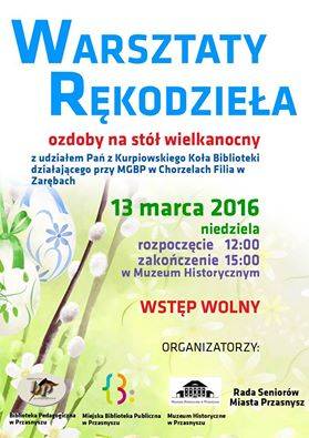 Warsztaty Wielkanocne - zaproszenie