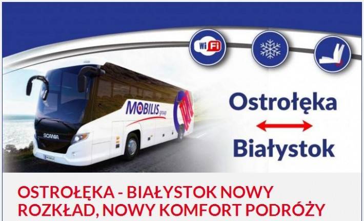 Nowy rozkład i nowy komfort jazdy na trasie Ostrołęka – Białystok z korzyścią dla przasnyskich studentów