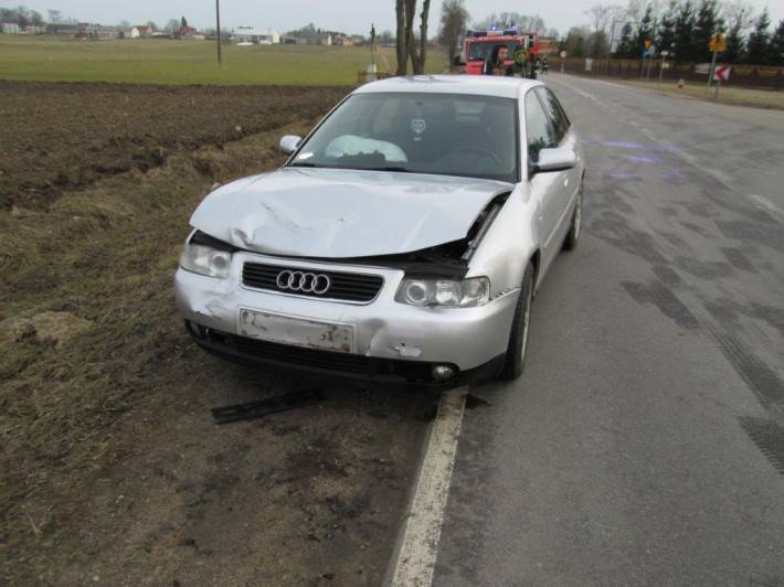 Wypadek w miejscowości Mchowo (ZDJĘCIA)