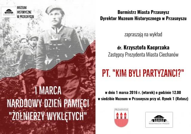 Kim byli partyzanci? - wykład dr Krzysztofa Kacprzaka