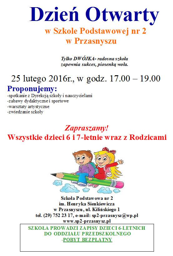 Dzień otwarty w SP nr 2