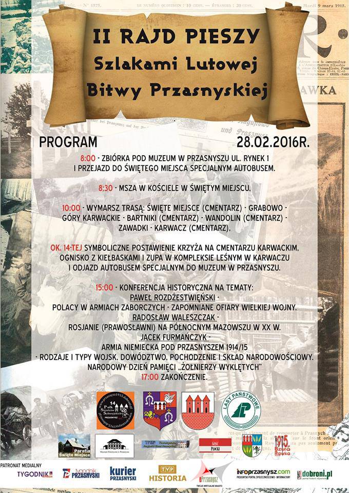 II Rajd Pieszy Szlakami Lutowej Bitwy Przasnyskiej 
