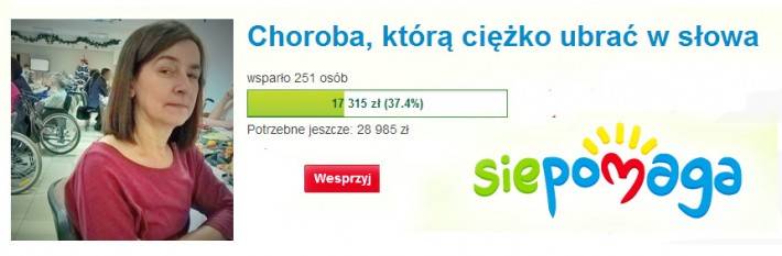 Choroba, którą ciężko ubrać w słowa: Fundacja Siepomaga zbiera w Siepomaga.pl