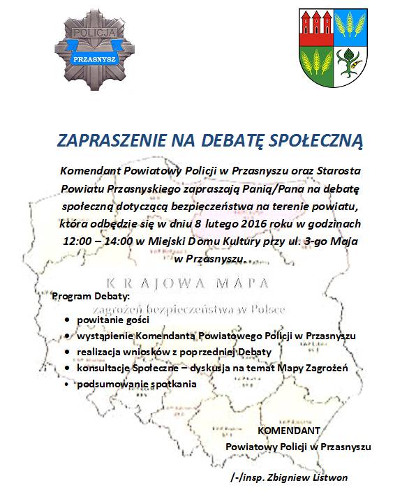 Debata Społeczna - zaproszenie