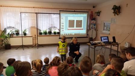 Spotkanie z policjantem w Romanach-Seborach