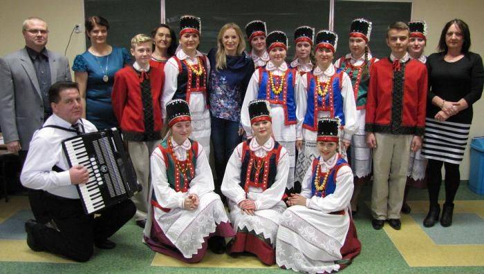 Redaktor Marzena Rogalska z wizytą w jednorożeckim gimnazjum