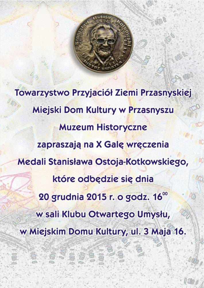 X Gala wręczenia Medali Stanisława Ostoja-Kotkowskiego