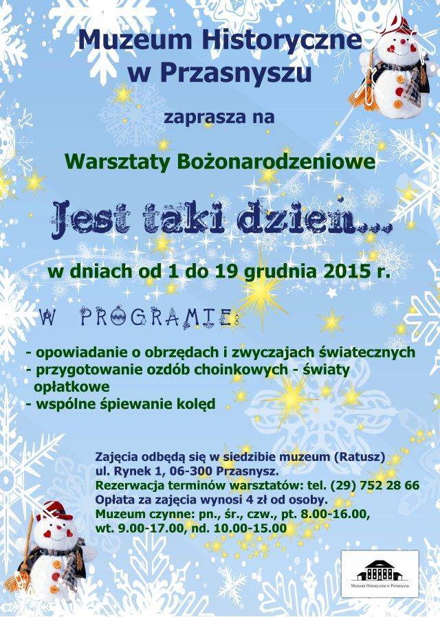 Warsztaty Bożonarodzeniowe 