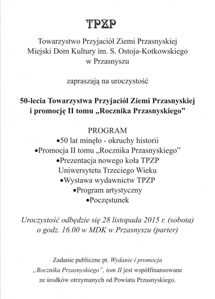 50-lecie TPZP i promocja II tomu 