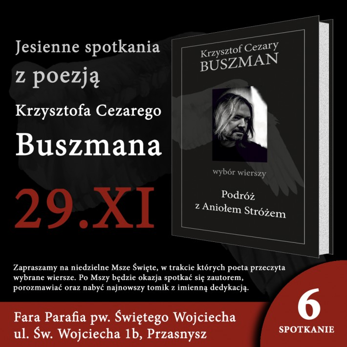 Jesienne spotkania z poezją Krzysztofa Cezarego Buszmana