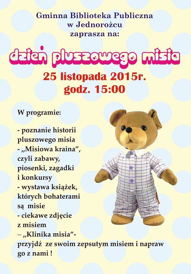 Jednorożec: Dzień Pluszowego Misia