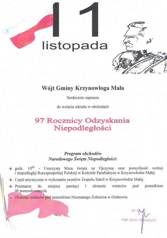 Krzynowłoga Mała: Obchody Narodowego Święta Niepodległości