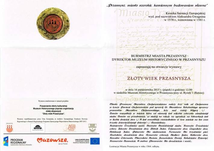 Złoty wiek Przasnysza - otwarcie wystawy