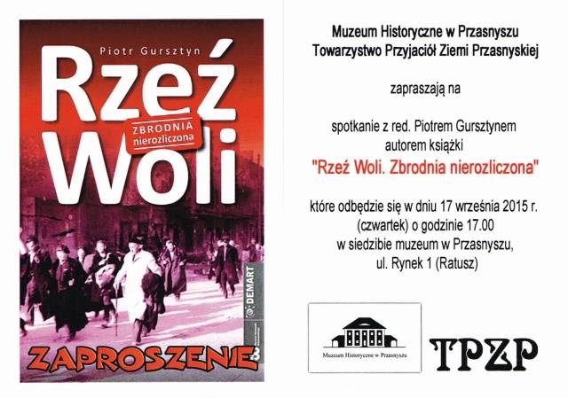 Spotkanie z Piotrem Gursztynem - redaktorem i autorem książki