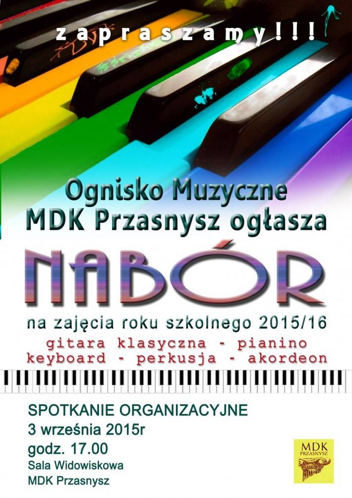 Spotkanie organizacyjne Ogniska Muzycznego MDK