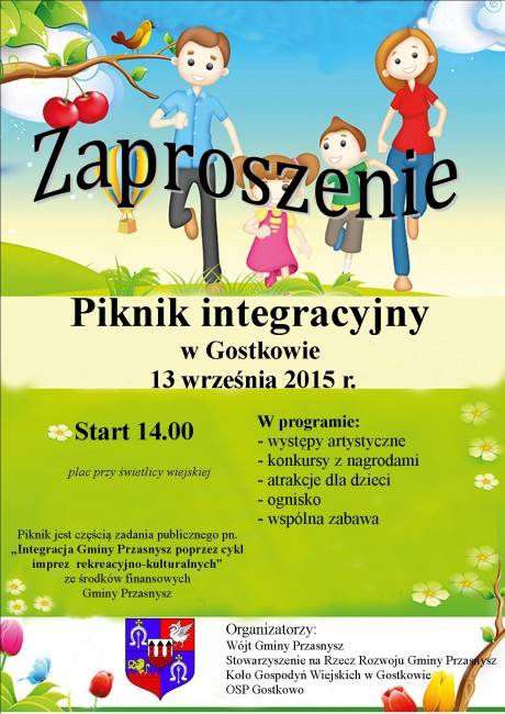 Piknik integracyjny w Gostkowie