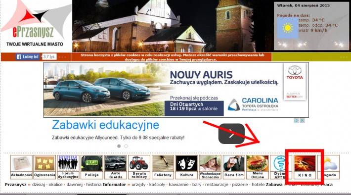 Korzystaj z nowej funkcji ePrzasnysz - KINO