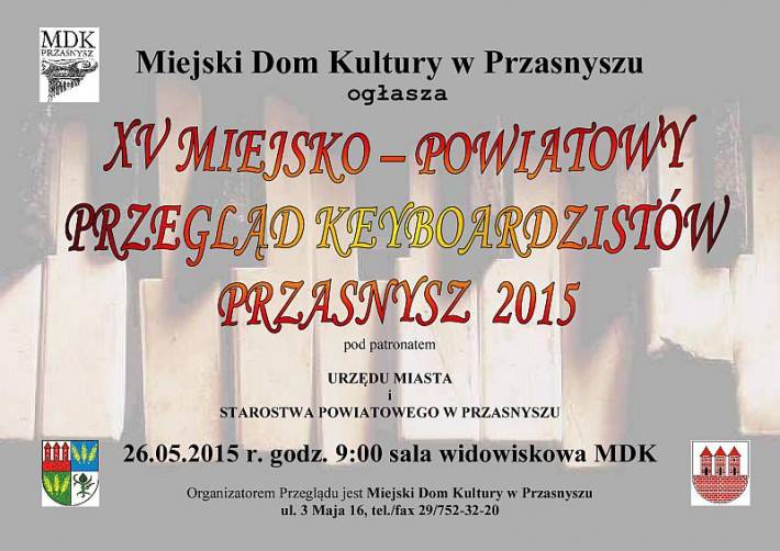 XV Miejsko-Powiatowy Przegląd Keyboardzistów 2015