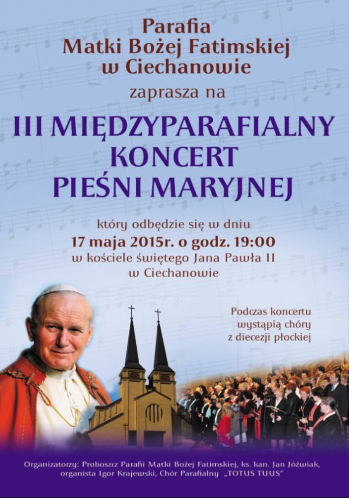 III Międzyparafialny Koncert Pieśni Maryjnej