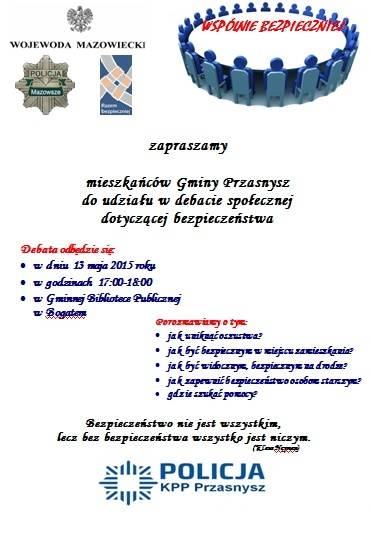 Zaproszenie na debatę społeczną