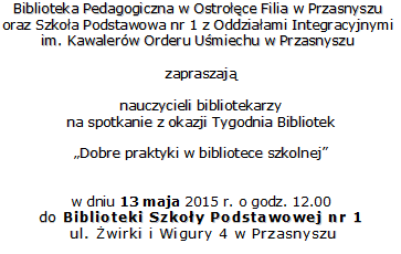 Spotkanie nauczycieli bibliotek